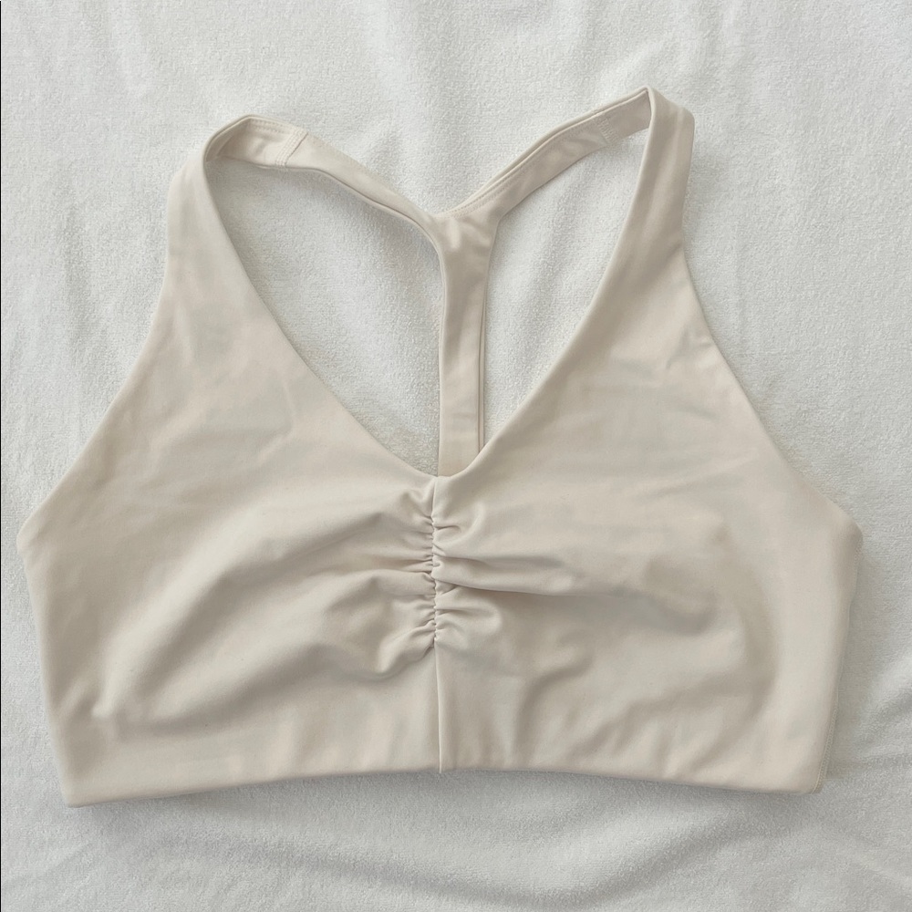 Girlfriend Collective Cream Sports Bra